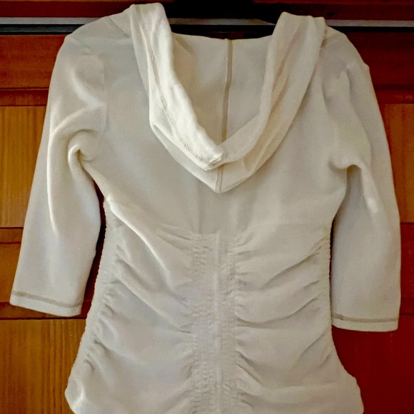 Boston Proper. Casual white sport hoodie, size small. - Picture 2 of 4